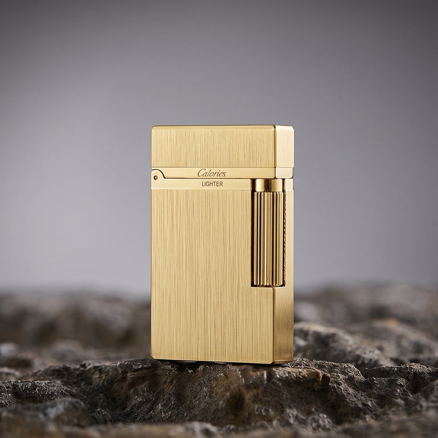 Calories Brushed Metal Lighter